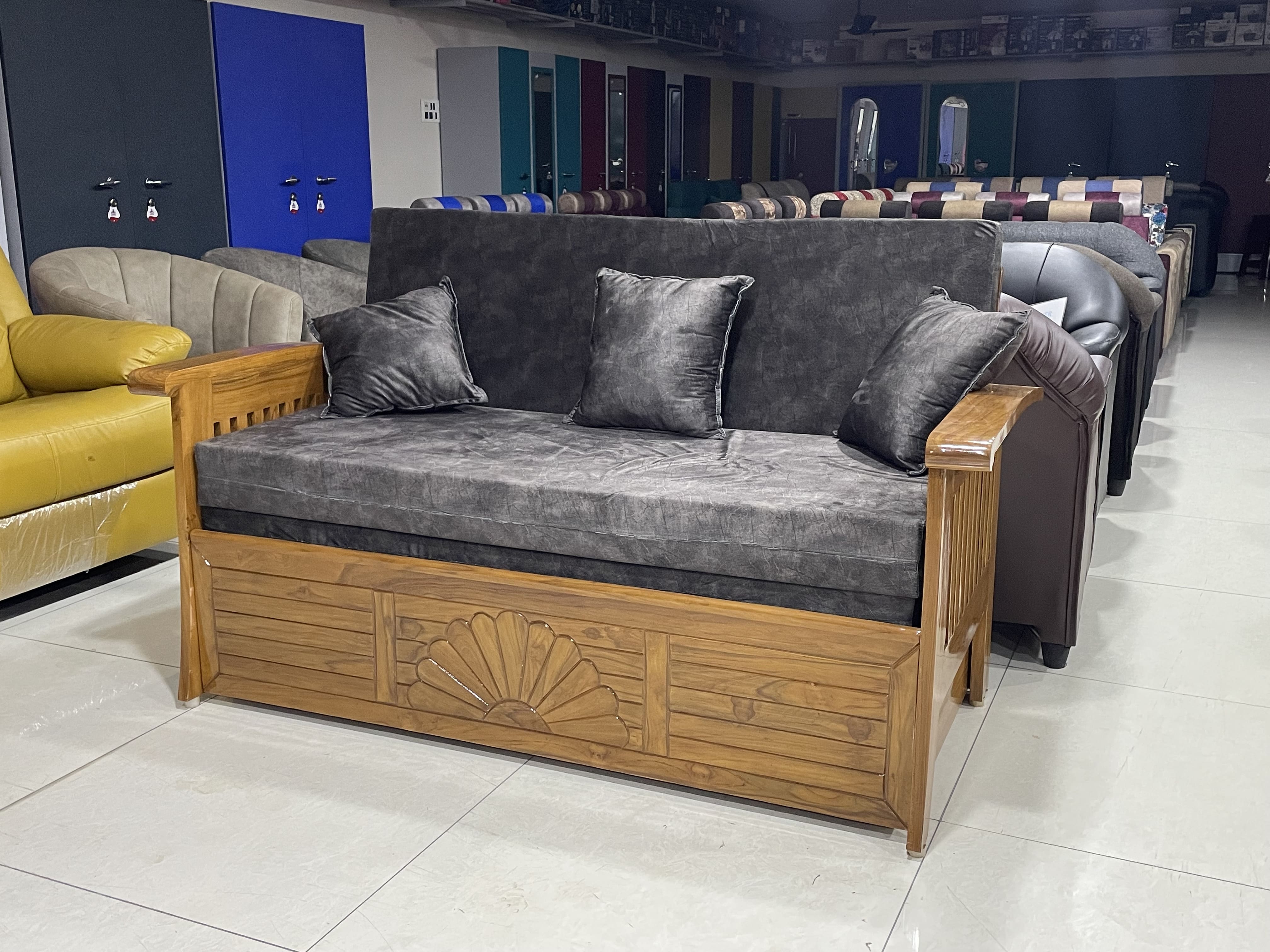 Fabric 3-Seater Sofa